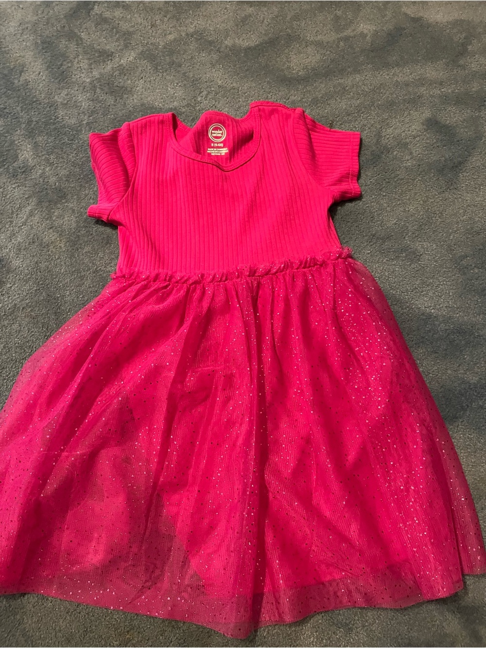 Wonder Nation Hot Pink Tulle Dress - Kids dress